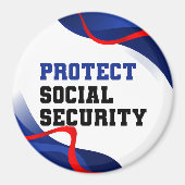 Social Security Political Anti Trump Accessory Magneet (Voorkant)
