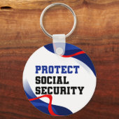 Social Security Political Anti Trump Accessory Sleutelhanger (Achterkant)
