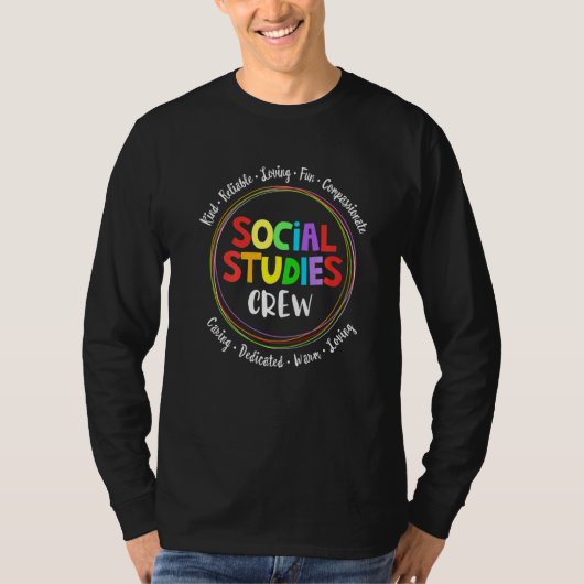 Social Studies Squad First Day Of School & Appreci T-shirt (Voorkant)
