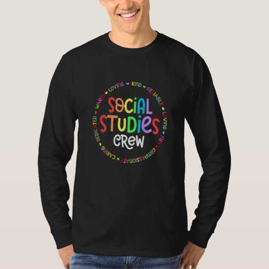 Social Studies Squad First Day Of School & Appreci T-shirt (Voorkant)