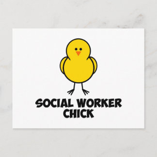 Social Worker Chick Briefkaart