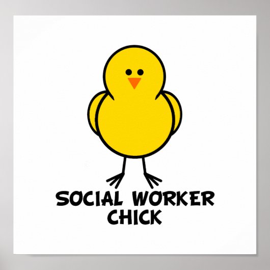 Social Worker Chick Poster (Voorkant)