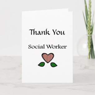 Social Worker GH Vous Carte de remerciements