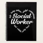 Social Worker Heart Word Cloud (Devant)