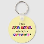 Social Worker Humor Sleutelhanger (Voorkant)