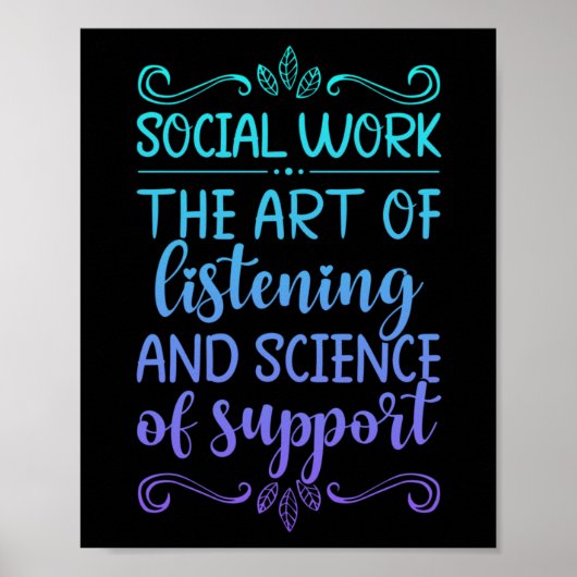 Social Worker Social Work Poster (Voorkant)