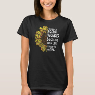 Social Works Week Ik werd maatschappelijk werker T-shirt