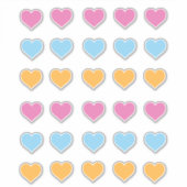 Sociale afstand Kleur Gecodeerd Roze Blauw Oranje  Sticker (Voorkant)