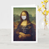 Sociale afstanden redden levens kaart (Gele Bloem)