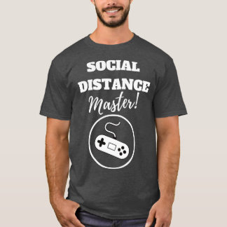 Sociale afstandsmeester t-shirt