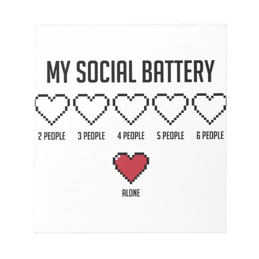 Sociale batterij 2 notitieblok (Voorkant)
