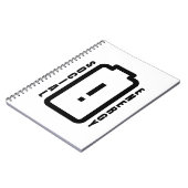 Sociale batterij Introvert. Notitieboek (Linkerzijde)