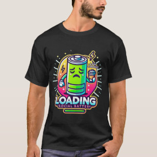 Sociale batterij laag – Introvert Humor T-shirt