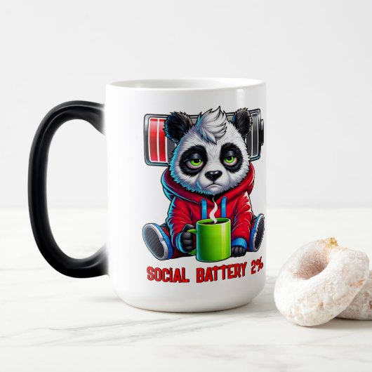 Sociale Batterij Magische Mok (Met donut)