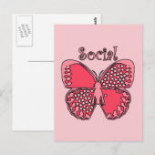 Sociale boter briefkaart (Voorkant / Achterkant)