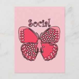 Sociale boter briefkaart