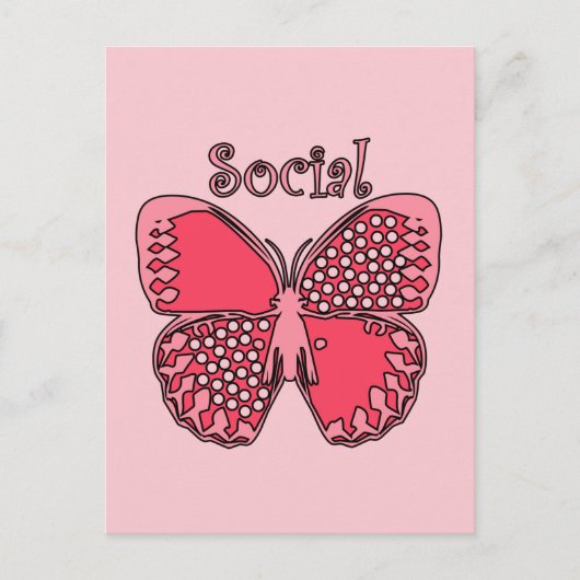 Sociale boter briefkaart (Voorkant)