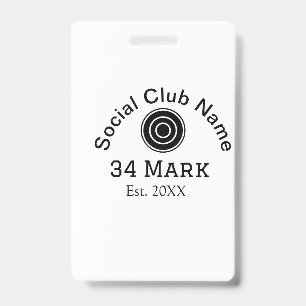 Sociale clubnaam voeg team speler naam datum jaar badge