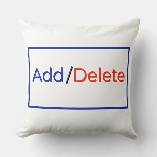 Sociale cyber typografie grappig schattig ontwerp  kussen (Voorkant)