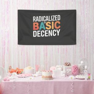 Sociale democratie geradicaliseerd door fatsoen spandoek