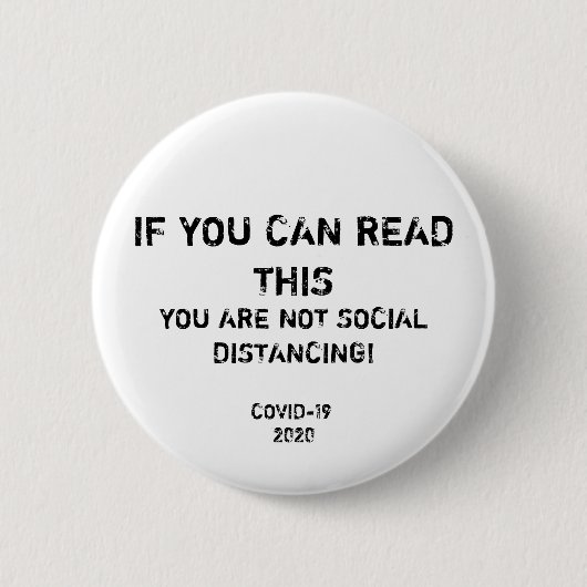 SOCIALE DISTANCERENDE BUTTON (Voorkant)
