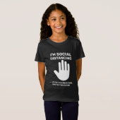 Sociale distantiëring Antisociale introvert Blijf T-shirt (Voorkant volledig)