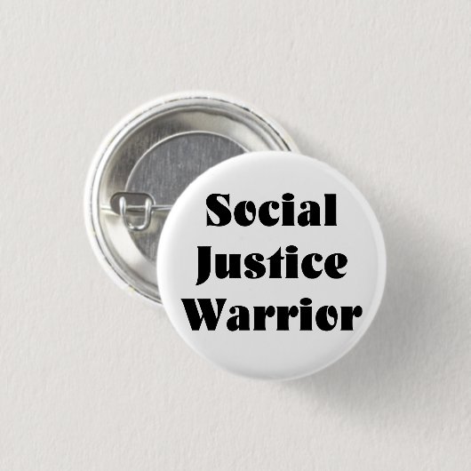 Sociale gerechtigheid Warrior Button (Voorkant /achterkant)