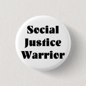 Sociale gerechtigheid Warrior Button (Voorkant)