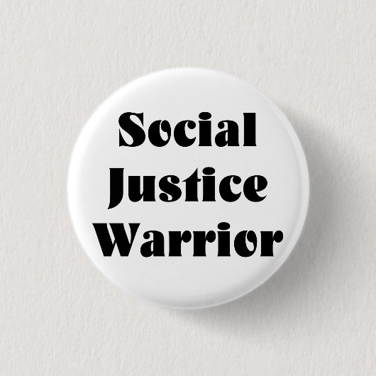 Sociale gerechtigheid Warrior Button (Voorkant)