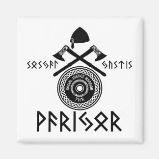 Sociale gerechtigheid Warrior Crest Magneet