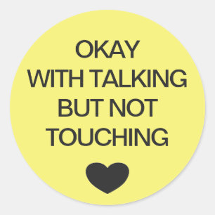 Sociale kleurcode gele bruiloft ronde sticker