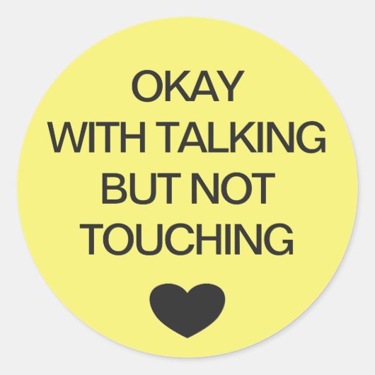 Sociale kleurcode gele bruiloft ronde sticker (Voorkant)