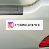 sociale media aangepaste bumpersticker (Op auto)