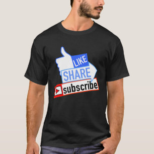 Sociale media als Share Subscription T-shirt