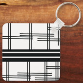 Sociale media Bedrijfs Logo QR Code Sleutelhanger (Achterkant)