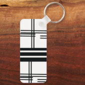 Sociale Media Business Logo QR Code Sleutelhanger (Achterkant)