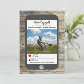 Sociale media Foto Mobiel Verloving Aankondiging (Staand voorkant)