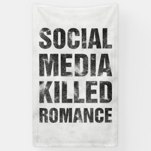 Sociale media hebben romantiek de das omgedaan spandoek