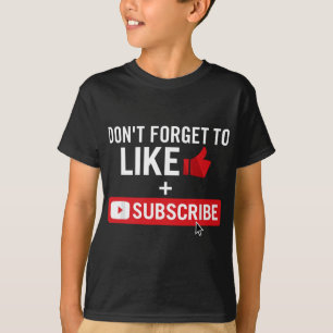 Sociale Media Influencer als en je abonneren T-shirt
