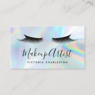 Sociale media Lashes Eyes Holographic Trendy Visitekaartje