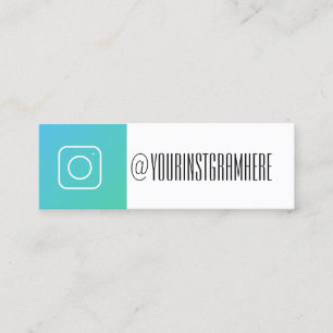 sociale media modern trendy instagram visitekaartj mini visitekaartje