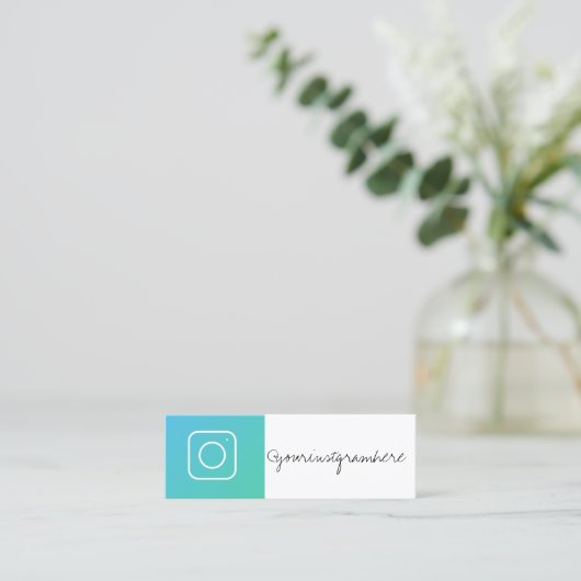 sociale media modern trendy visitekaartje (Staand voorkant)