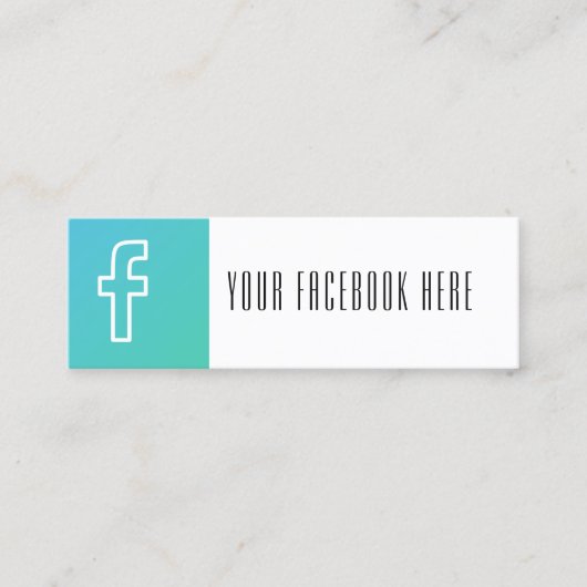 sociale media modern trendy visitekaartje (Voorkant)