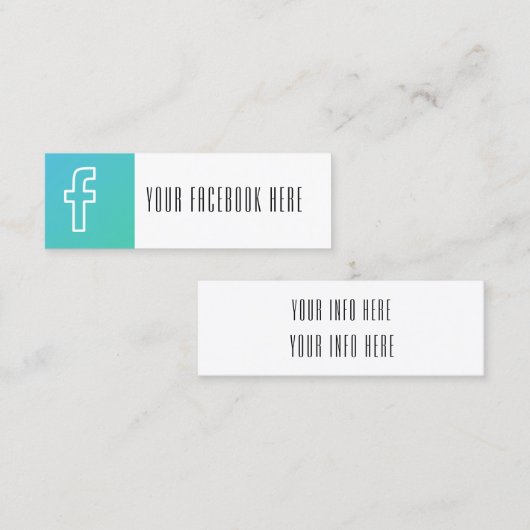 sociale media modern trendy visitekaartje (Voorkant / Achterkant)