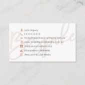 Sociale media op maat visitekaartje (Achterkant)