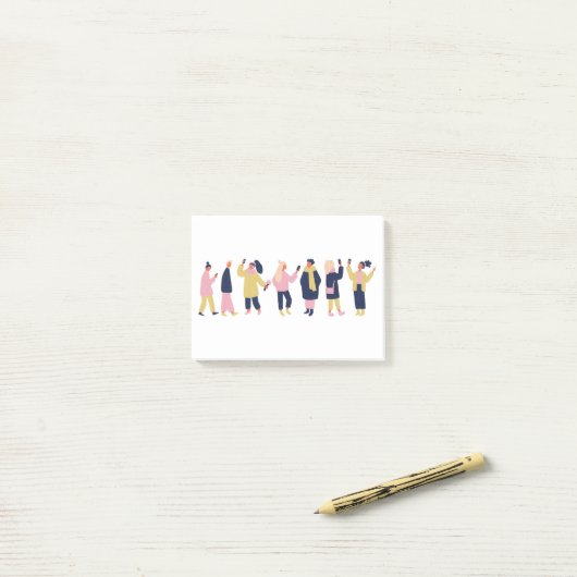 Sociale media post-it® notes (Op bureau)