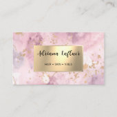 Sociale media QR-code Glitter Gold Modern Elegant Visitekaartje (Voorkant)