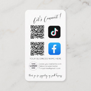 Sociale Media QR-code Instagram Facebook Visitekaartje
