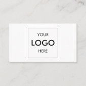 Sociale media QR Code Professional White Visitekaartje (Voorkant)