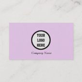 Sociale media QR-code Scannable Paars Lila Visitekaartje (Achterkant)